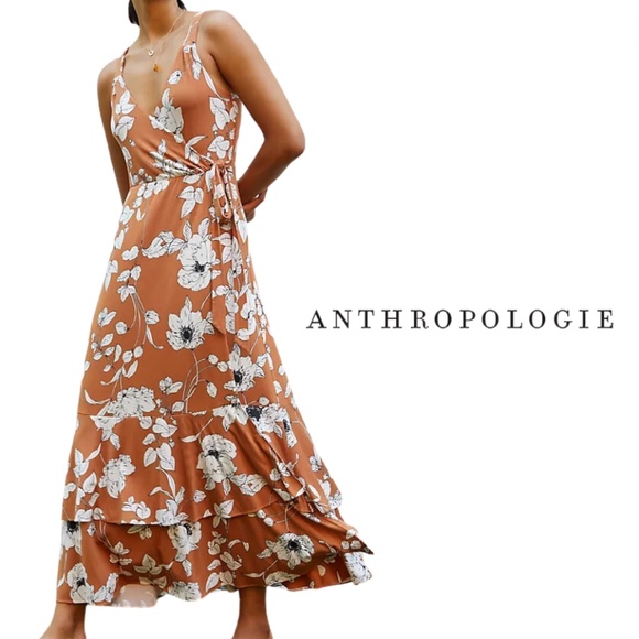 Anthropologie Dresses & Skirts - Anthropologie by Anthropologie Ruffled Floral Midi Dress - Size M